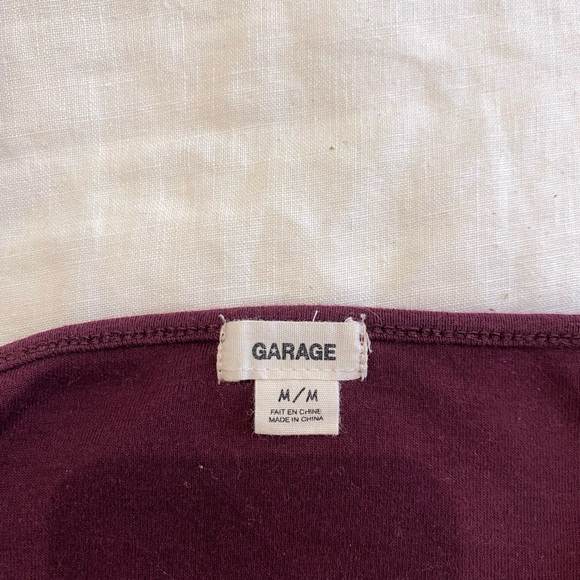 Garage Straight Neck Striped Cami in Purple/Burgundy - Picture 3 of 4